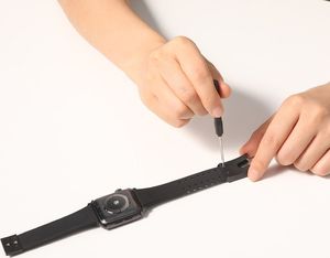 Baseus Baseus Slip-Thru pasek opaska bransoleta do Apple Watch 3/4/5/6/SE 42mm/44mm czarny (LBWSE-A01) 11