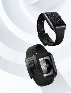 Baseus Baseus Slip-Thru pasek opaska bransoleta do Apple Watch 3/4/5/6/SE 42mm/44mm czarny (LBWSE-A01) 12
