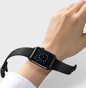 Baseus Baseus Slip-Thru pasek opaska bransoleta do Apple Watch 3/4/5/6/SE 42mm/44mm czarny (LBWSE-A01) 13