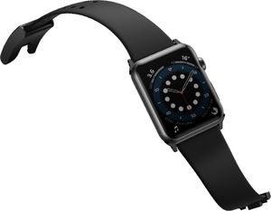 Baseus Baseus Slip-Thru pasek opaska bransoleta do Apple Watch 3/4/5/6/SE 42mm/44mm czarny (LBWSE-A01) 2