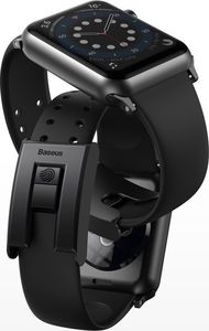 Baseus Baseus Slip-Thru pasek opaska bransoleta do Apple Watch 3/4/5/6/SE 42mm/44mm czarny (LBWSE-A01) 4