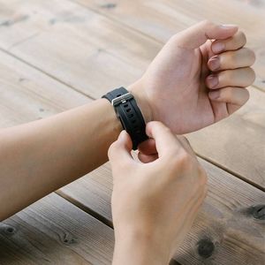 Ringke Ringke Rubber One silikonowa bransoleta opaska pasek do zegarka smartwatch Samsung Galaxy Watch 3 41 mm czarny (COM-B-20-10) 5