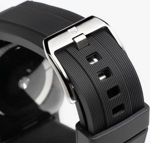 Ringke Ringke Rubber One silikonowa bransoleta opaska pasek do zegarka smartwatch Watch 6 44mm / Watch 5 44mm / Watch 4 44mm / Watch SE 44mm czarny (AW-B-44-10) 4