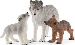 Figurka Schleich Wild Life Wilczyca i wilczki 1