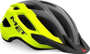 MET Kask rowerowy marki MET Crossover żółto-szary XL (60-64 cm) 1