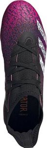 Adidas Czarno-różowe buty piłkarskie korki Adidas Predator Freak.3 FG FW7530 - Junior 29 4