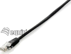 Equip Patchcord Cat5e, U/UTP, 0.5m, czarny (825457) 1