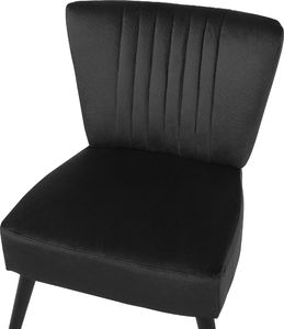 Shumee Fotel welurowy czarny VAASA 5