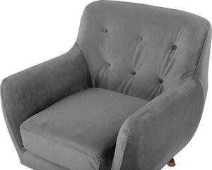 Shumee Fotel welurowy szary BODO 5