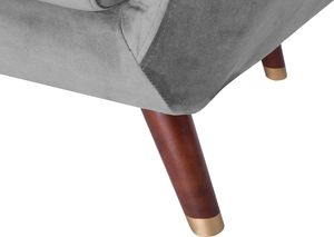 Shumee Fotel welurowy szary BODO 6