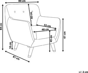 Shumee Fotel welurowy szary BODO 9