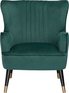 Shumee Fotel uszak welurowy zielony VARBERG 2