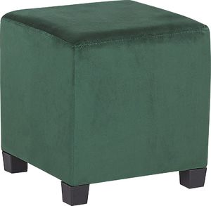 Shumee Welurowy fotel z podnóżkiem zielony SANDSET 6