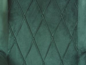 Shumee Welurowy fotel z podnóżkiem zielony SANDSET 7