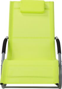 Shumee Leżak ogrodowy limonkowy CARANO 5