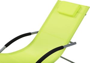 Shumee Leżak ogrodowy limonkowy CARANO 6