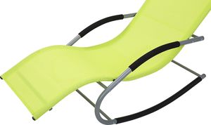 Shumee Leżak ogrodowy limonkowy CARANO 8
