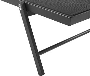 Shumee Leżak ogrodowy czarny PORTOFINO 5