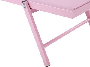 Shumee Leżak ogrodowy różowy PORTOFINO 5