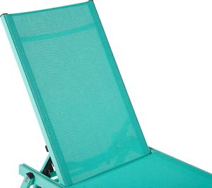 Shumee Leżak ogrodowy turkusowy PORTOFINO 4
