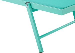 Shumee Leżak ogrodowy turkusowy PORTOFINO 5