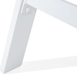 Shumee Leżak ogrodowy biały CATANIA II 5