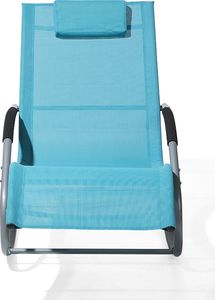 Shumee Leżak ogrodowy turkusowy CARANO 3