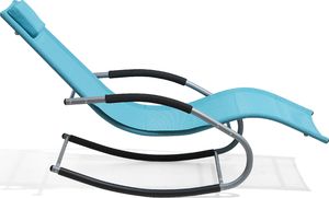 Shumee Leżak ogrodowy turkusowy CARANO 5