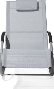 Shumee Leżak ogrodowy szary CARANO 3