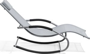 Shumee Leżak ogrodowy szary CARANO 5