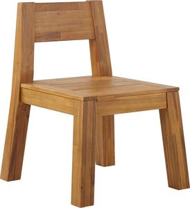 Shumee Krzesło ogrodowe akacjowe jasne drewno LIVORNO 1