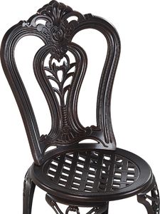 Shumee Zestaw 2 krzeseł ogrodowych brązowy BOVINO 4