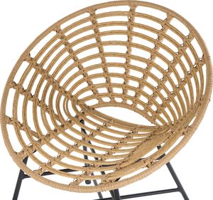 Shumee Zestaw 2 krzeseł rattanowy jasnobrązowy ACERRA 6