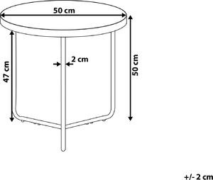Shumee Stolik kawowy jasne drewno MELODY 6