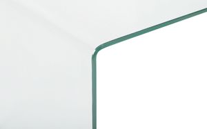 Shumee Zestaw 2 szklanych stolików przezroczysty KENDALL 7