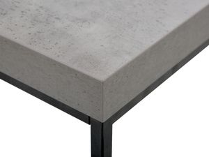 Shumee Stolik kawowy efekt betonu z czarnym DELANO 3