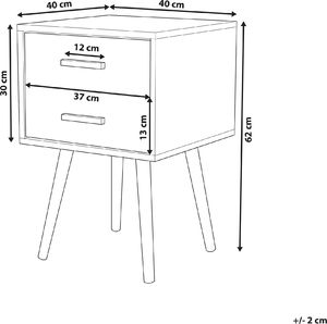 Shumee Stolik pomocniczy biały ALABAMA 9