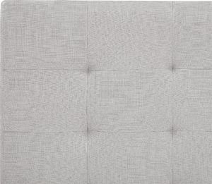 Shumee Łóżko z szufladami tapicerowane 140 x 200 cm jasnoszare LA ROCHELLE 7