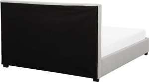 Shumee Łóżko z szufladami tapicerowane 160 x 200 cm jasnoszare LA ROCHELLE 7