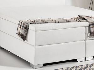 Shumee Łóżko kontynentalne 160 x 200 cm białe PRESIDENT 5