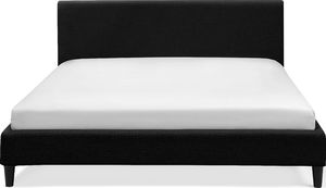 Shumee Łóżko tapicerowane 160 x 200 cm czarne FITOU 3