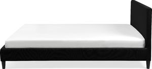 Shumee Łóżko tapicerowane 160 x 200 cm czarne FITOU 4