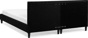 Shumee Łóżko tapicerowane 160 x 200 cm czarne FITOU 5