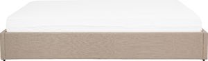 Shumee Łóżko z pojemnikiem tapicerowane 180 x 200 cm beżowe DINAN 4