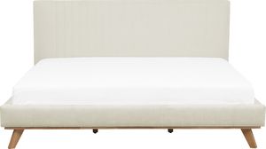 Shumee Łóżko tapicerowane 180 x 200 cm beżowe TALENCE 5