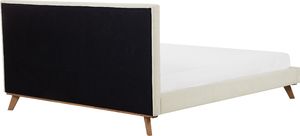 Shumee Łóżko tapicerowane 180 x 200 cm beżowe TALENCE 6