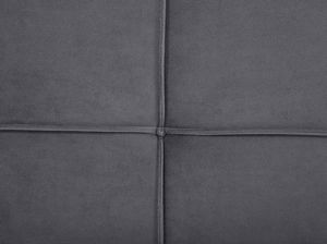 Shumee Łóżko welurowe 160 x 200 cm szare LANNION 8