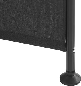 Shumee 3-panelowy parawan pokojowy 160 x 170 cm czarny NARNI 4