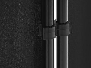 Shumee 3-panelowy parawan pokojowy 160 x 170 cm czarny NARNI 5