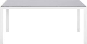 Shumee Stół ogrodowy szklany 160 x 90 cm szary CATANIA 2